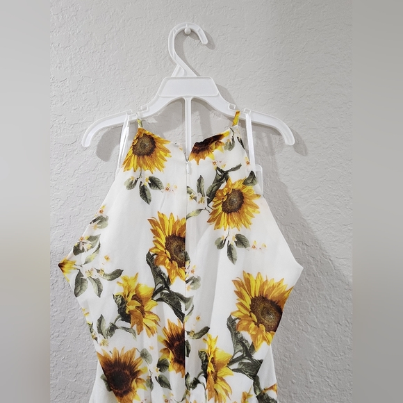 WHBM Ruffle Halter Midi Dress - Picture 5 of 8